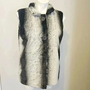 WOOLY BULLY WEAR COLORADO (ALTA) FAUX FUR VEST SIZE MEDIUM